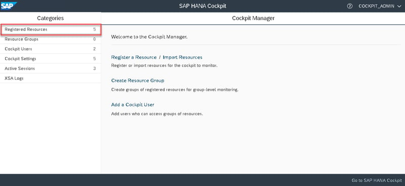19_registered resources_Setting up the SAP Hana Cockpit _How to Configure the SAP HANA Cockpit 2.0