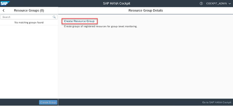 22_create resource groups_Setting up the SAP Hana Cockpit _How to Configure the SAP HANA Cockpit 2.0