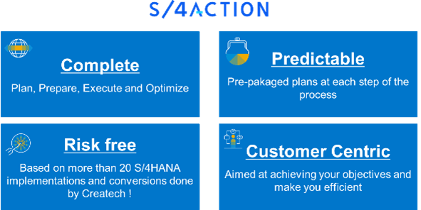 S4 Action_Conclure et maîtriser_Réussir sa conversion S4HANA en quatre étapes_Createch
