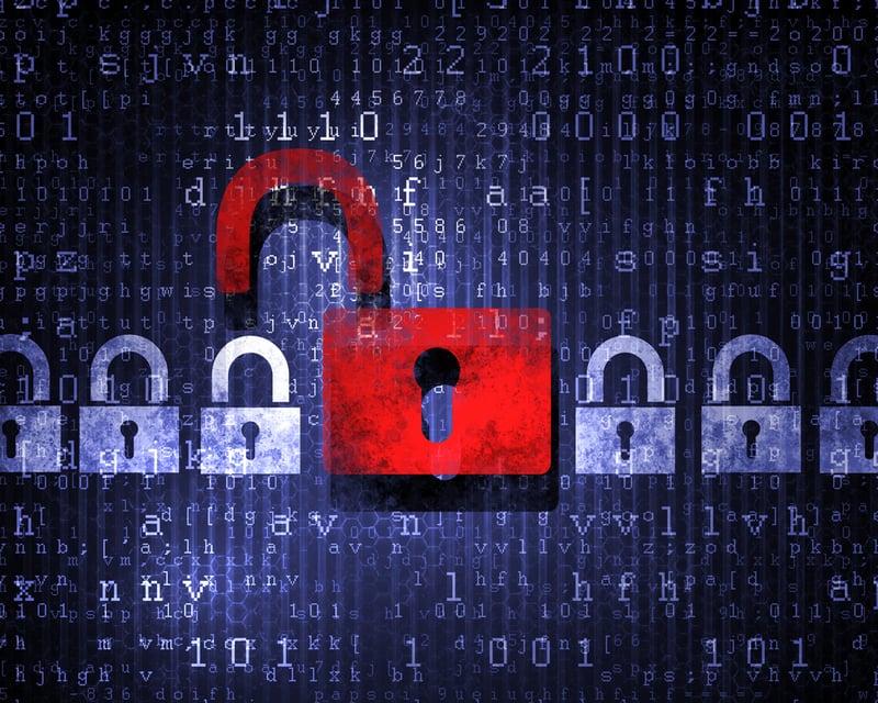 Security concept Lock on digital screen_GAE – La sécurité des données et l’espionnage industriel à l’ère de l’industrie 4.0_Createch